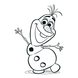 Pobarvanka Olaf