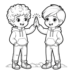 Pobarvanka prijatlejev