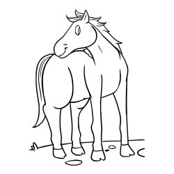 Pobarvanka prikupnega konjička