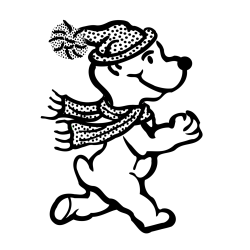 Pobarvanka prikupnega medvedka