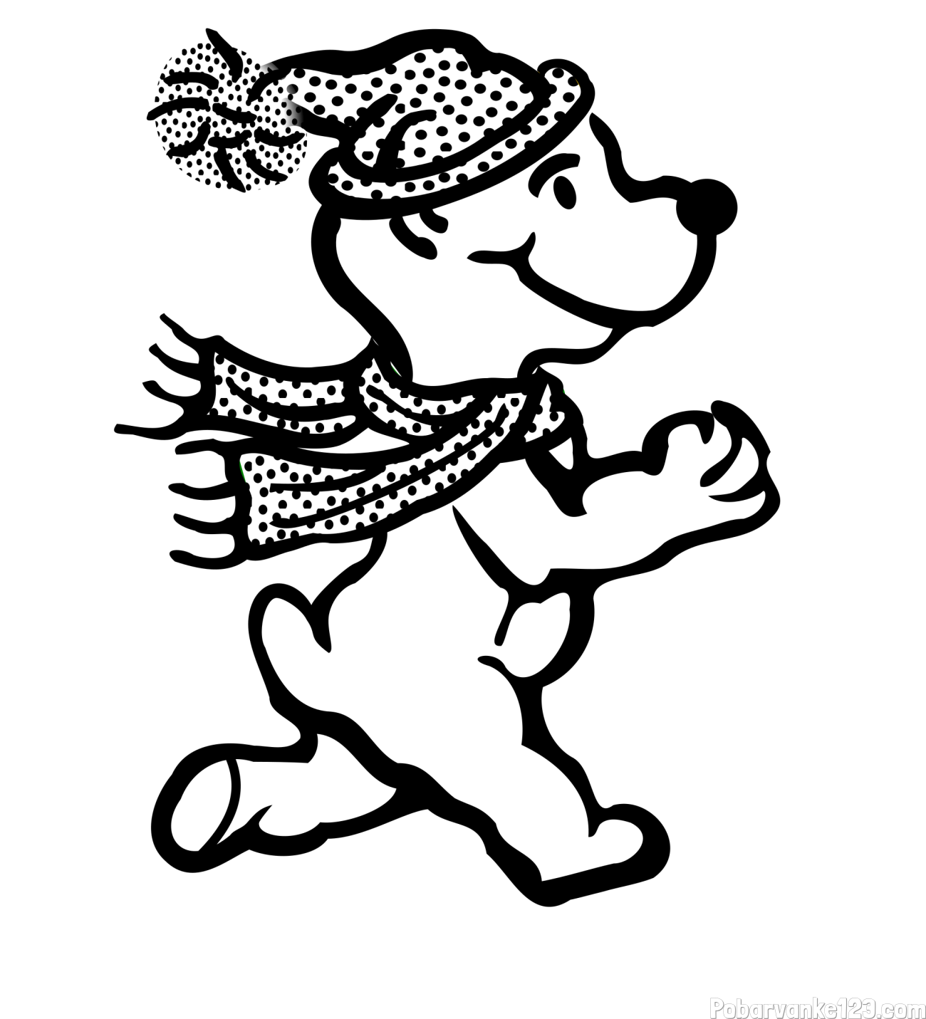 Pobarvanka prikupnega medvedka