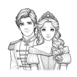 Pobarvanka princa in princeske