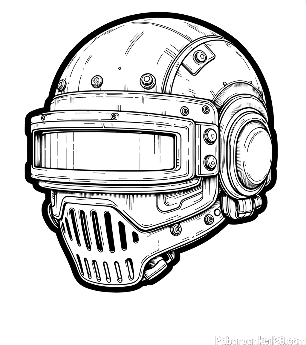 Pobarvanka PUBG Level 3 čelade