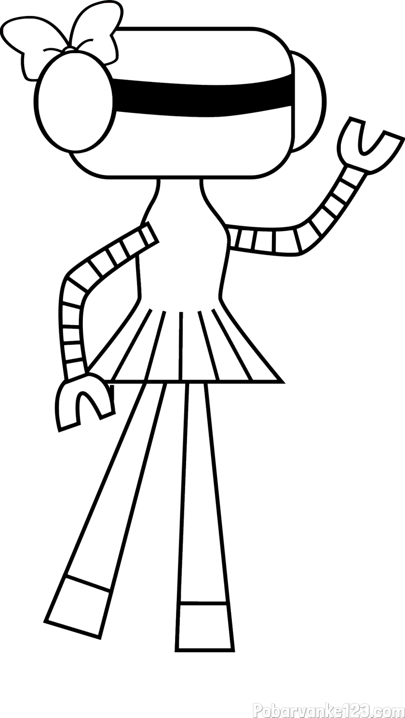 Pobarvanka robotke