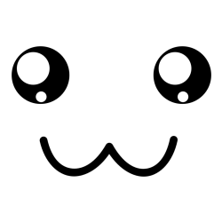 Pobarvanka smeška s prikupnim obrazom