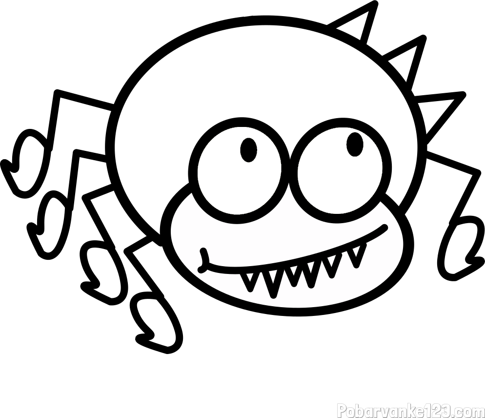 Pobarvanka smešnega pajka