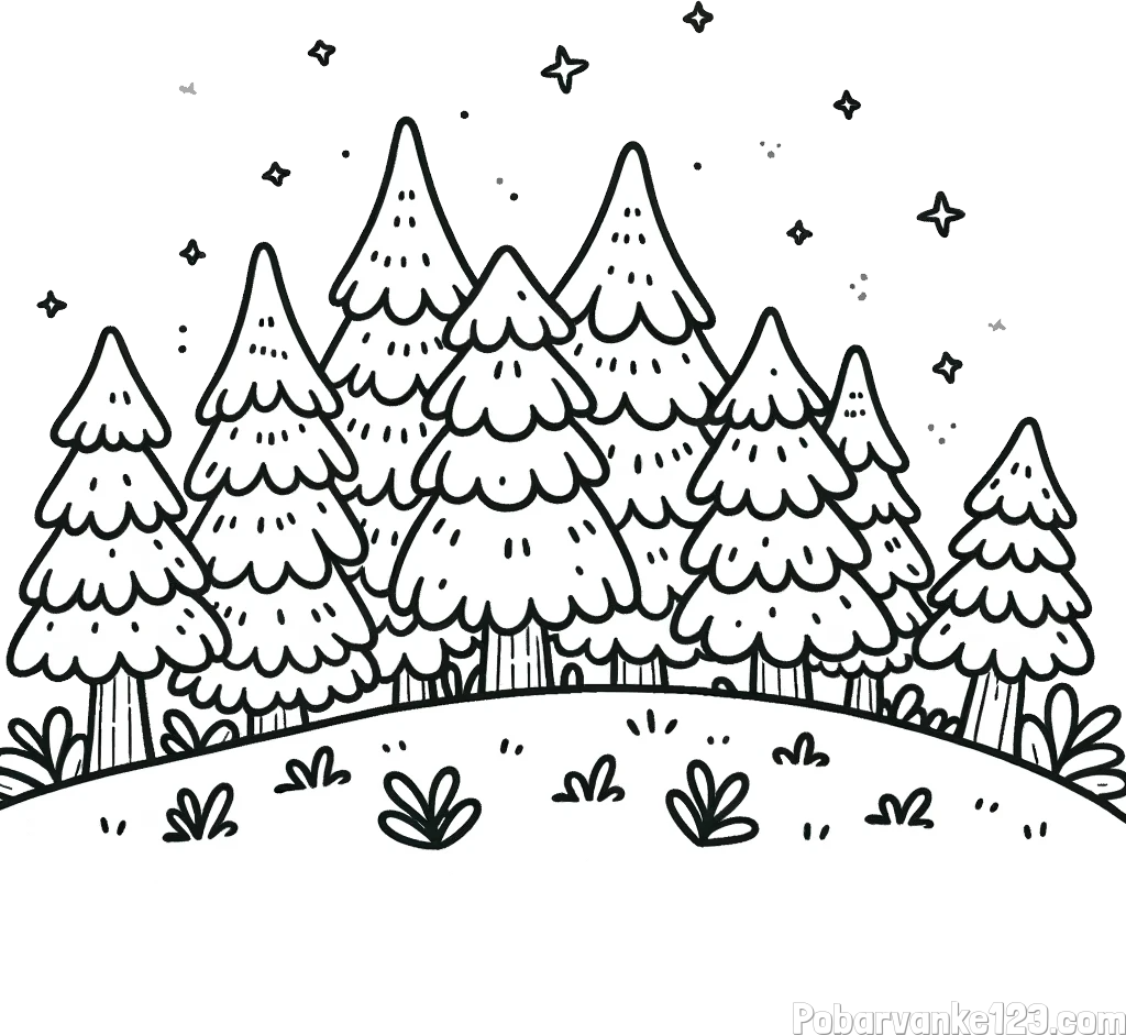 Pobarvanka smrekovega gozda