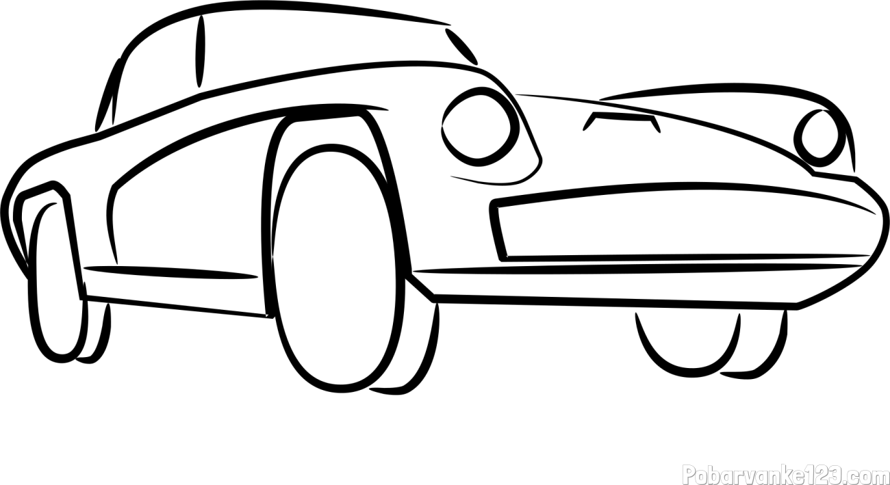 Pobarvanka športnega avtomobila