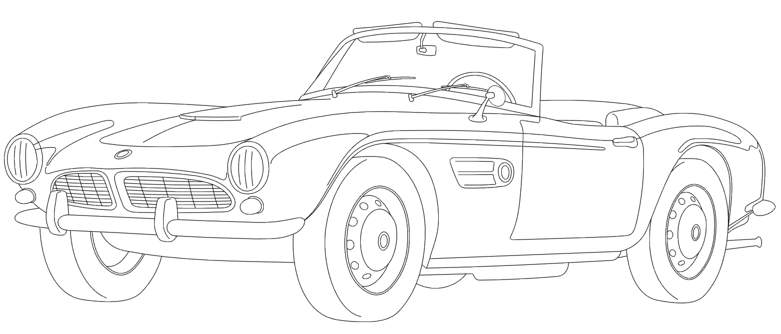 Pobarvnaka starega BMW