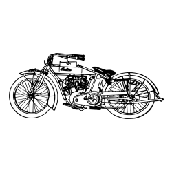 Pobarvanka starega motorja