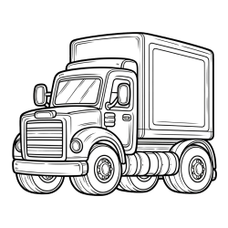 Pobarvanka starega tovornjaka