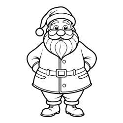 Pobarvanka stoječega Božička