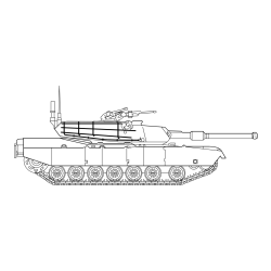 Pobarvanka tanka M1 Abrams