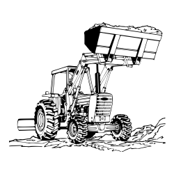 Pobarvanka traktorja