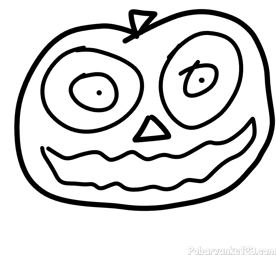 Pobarvanka velike buče 🎃