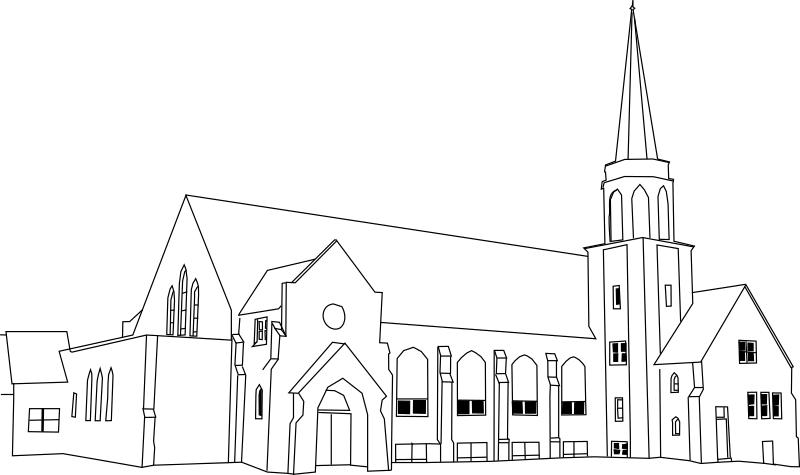 Pobarvanka velike cerkve