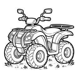 Pobarvanka velikega štirikolesnika