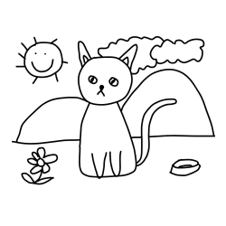 Pobarvanka žalostne mucke 😿