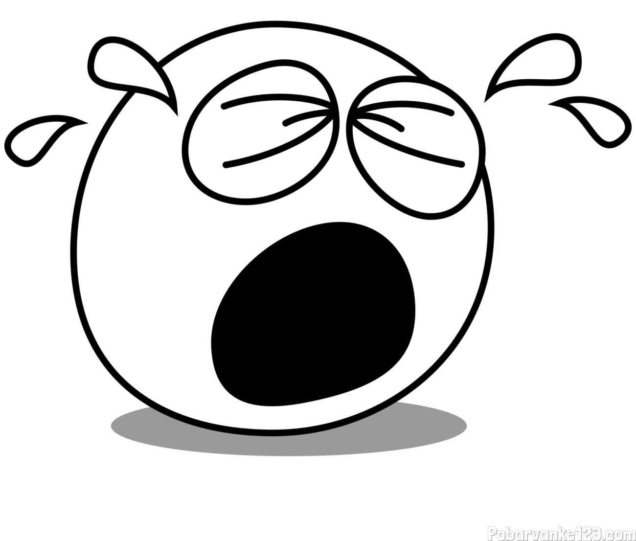 Pobarvanka žalostnega smeška