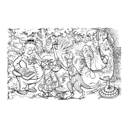 Pobarvanka živali v živalskem vrtu