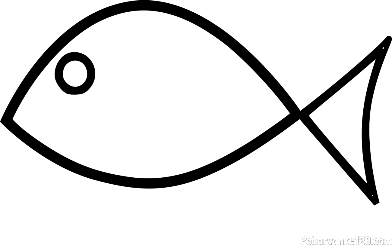 Preprosta pobarvanka ribe