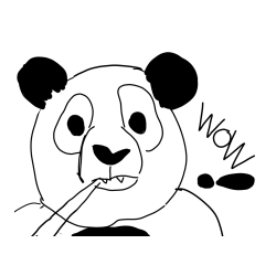 Pobarvanka “Prestrašena panda”