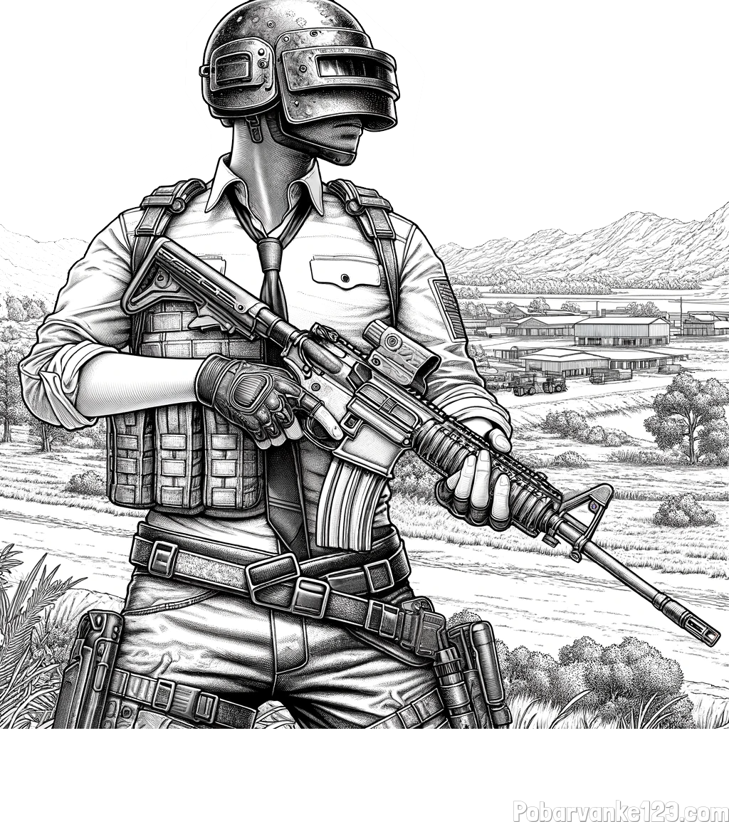 PUBG pobarvanka za starejše