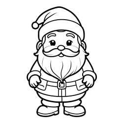 Simpatična pobarvanka Božička