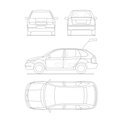 Pobarvanka Škode Fabie