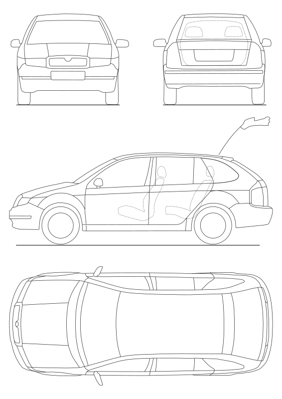 Pobarvanka Škode Fabie
