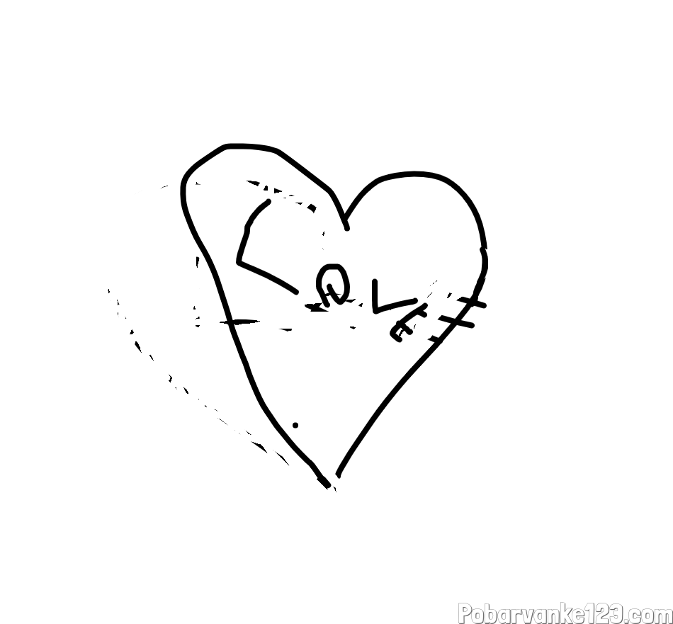 srce z napisom love