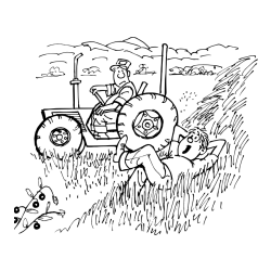 Pobarvanka traktor