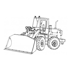 Pobarvanka velikega bagra